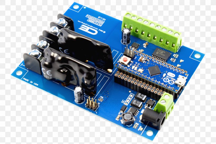 Microcontroller Transistor Electronic Component Electronics Electrical Network, PNG, 1000x667px, Microcontroller, Capacitor, Circuit Component, Circuit Prototyping, Computer Component Download Free