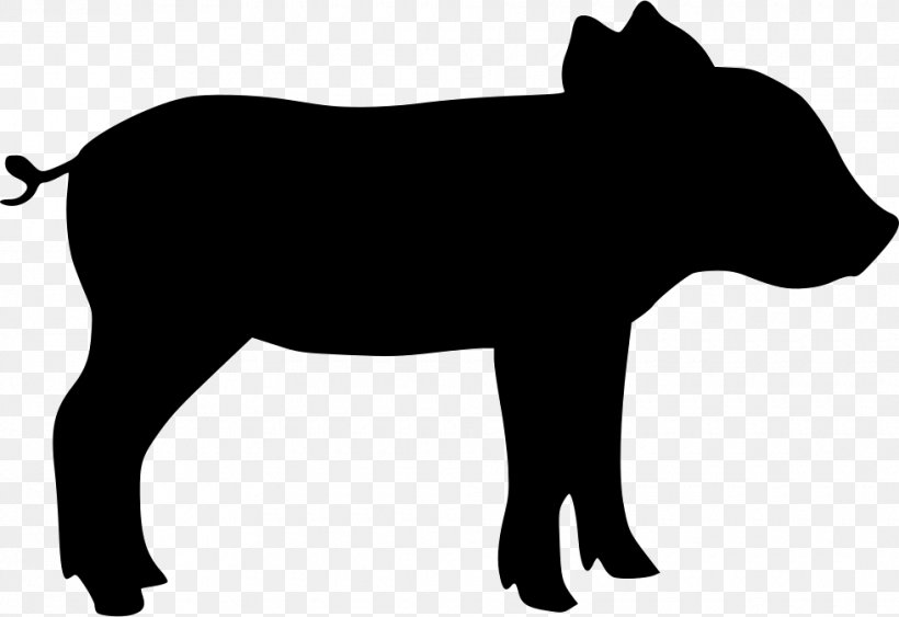 Canidae Cattle Horse Dog Clip Art, PNG, 980x674px, Canidae, Black, Black And White, Black M, Carnivoran Download Free