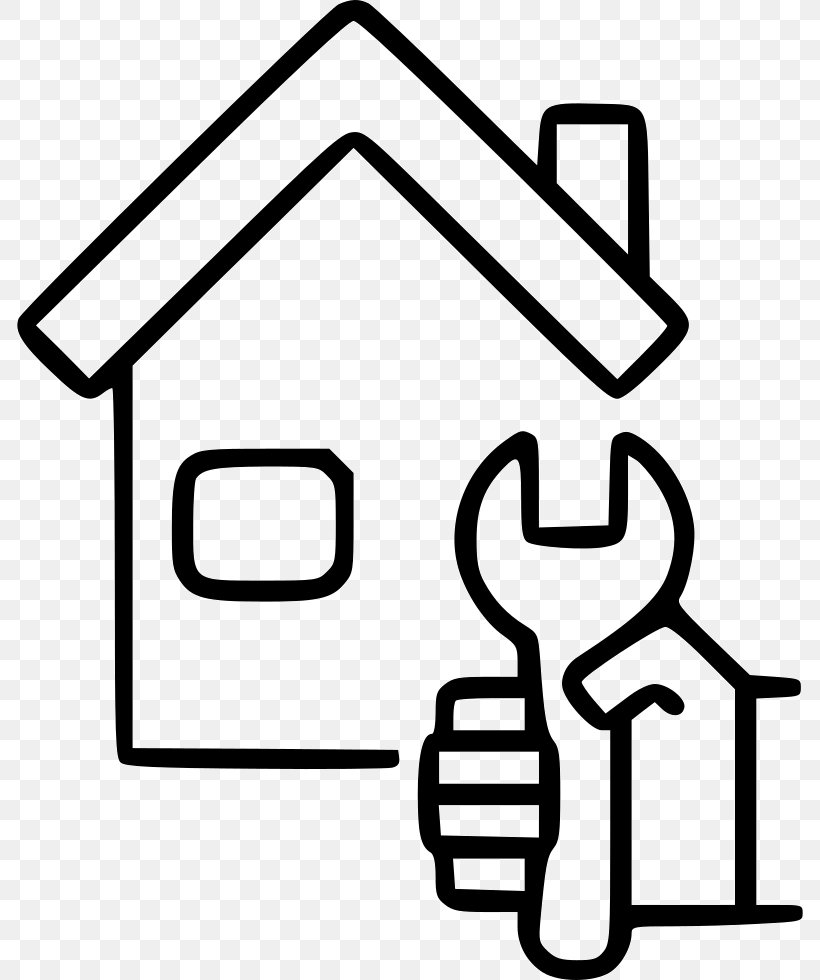 Home Repair House Clip Art, PNG, 786x980px, Home Repair, Area, Black And White, Building, Drawing Download Free