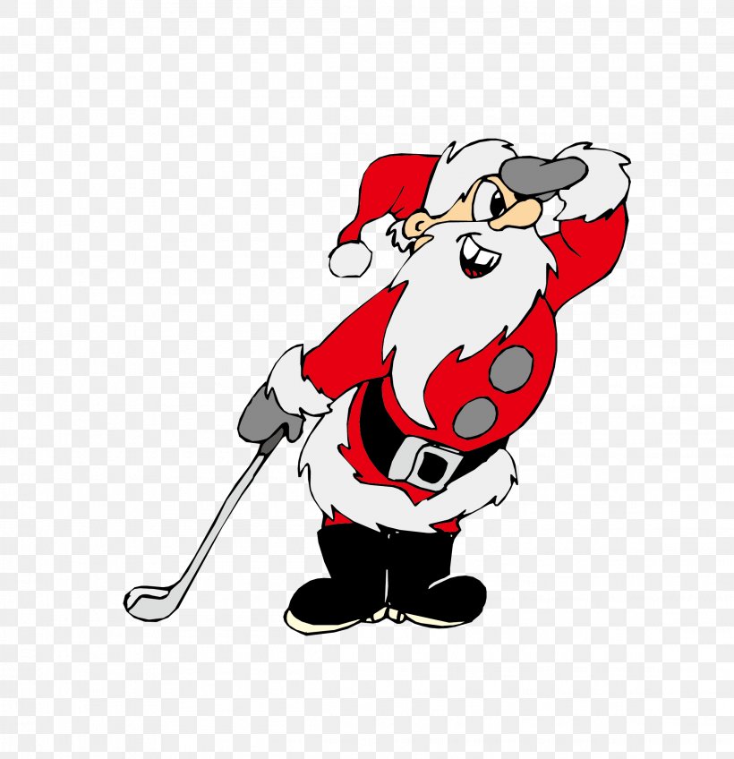 Santa Claus Golf Club Christmas Clip Art, PNG, 2299x2380px, Santa Claus, Art, Cartoon, Christmas, Christmas Card Download Free