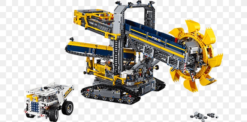 Bucket-wheel Excavator Lego Technic LEGO 42055 Technic Bucket Wheel Excavator, PNG, 720x405px, Bucketwheel Excavator, Bucket, Building, Bulldozer, Construction Download Free