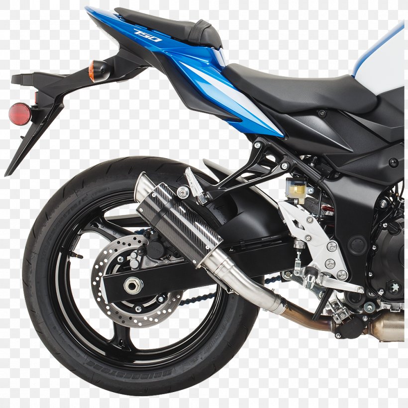 Suzuki GSR750 Exhaust System Suzuki GSX Series Suzuki GSX-S1000, PNG, 1000x1000px, Suzuki Gsr750, Automotive Exhaust, Automotive Tire, Automotive Wheel System, Car Download Free