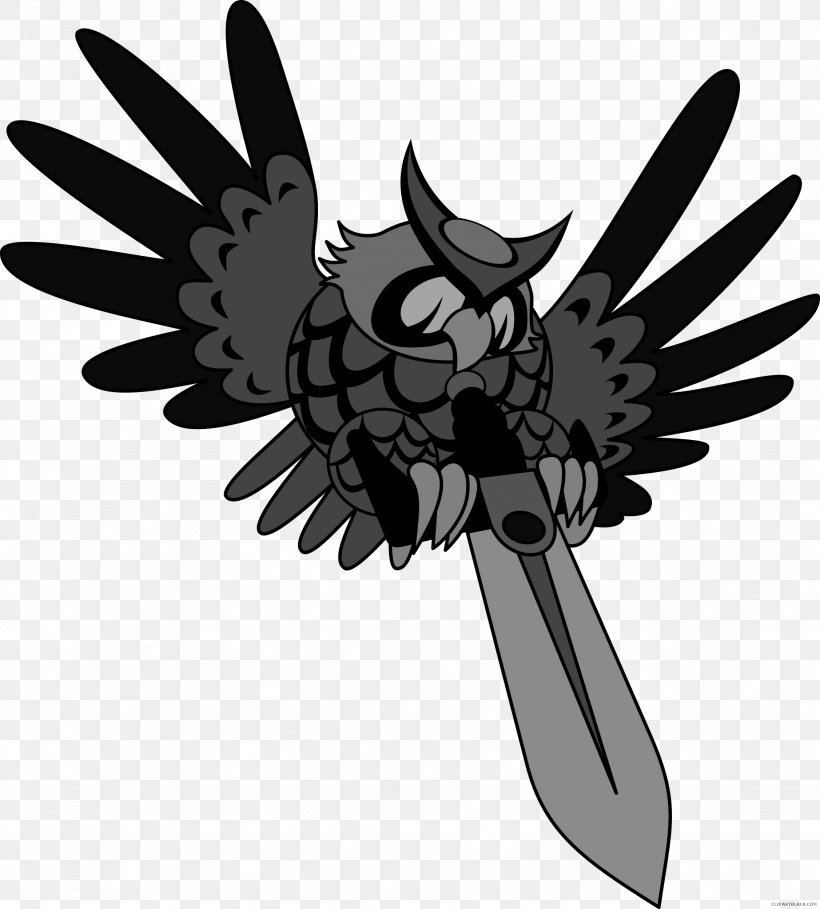 Bird Clip Art Vertebrate Owl, PNG, 2254x2500px, Bird, Beak, Bird Of Prey, Black And White, Drawing Download Free