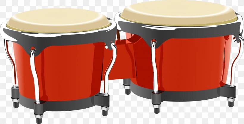 Bongo Drum Percussion Musical Instruments Illustration, PNG, 2149x1099px, Watercolor, Cartoon, Flower, Frame, Heart Download Free