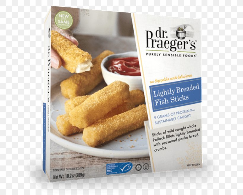 Fish Finger Breaded Cutlet Dr. Praeger's Frozen Food, PNG, 660x660px, Fish Finger, Bread, Breaded Cutlet, Cooking, Cuisine Download Free