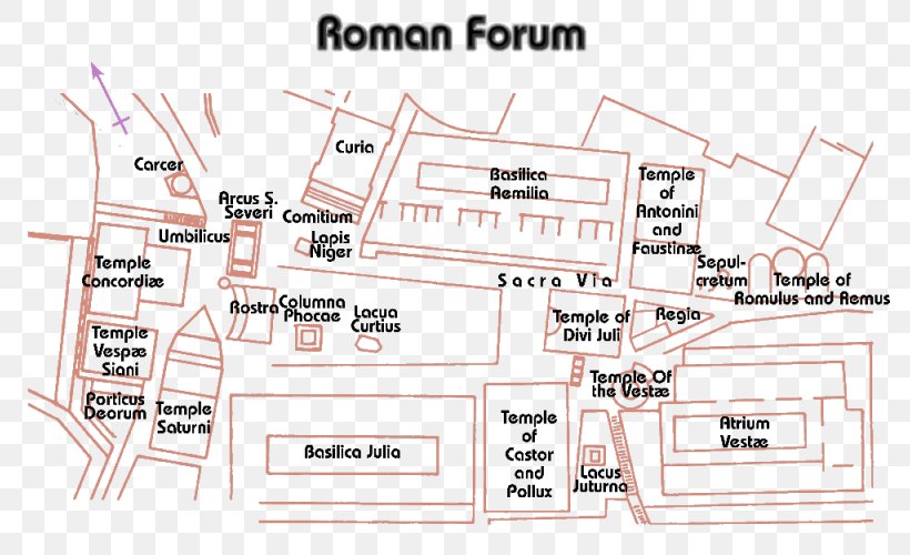Roman Forum Ancient Rome Map Pompeii, PNG, 800x500px, Roman Forum, Ancient Roman Architecture, Ancient Rome, Area, Circus Maximus Download Free