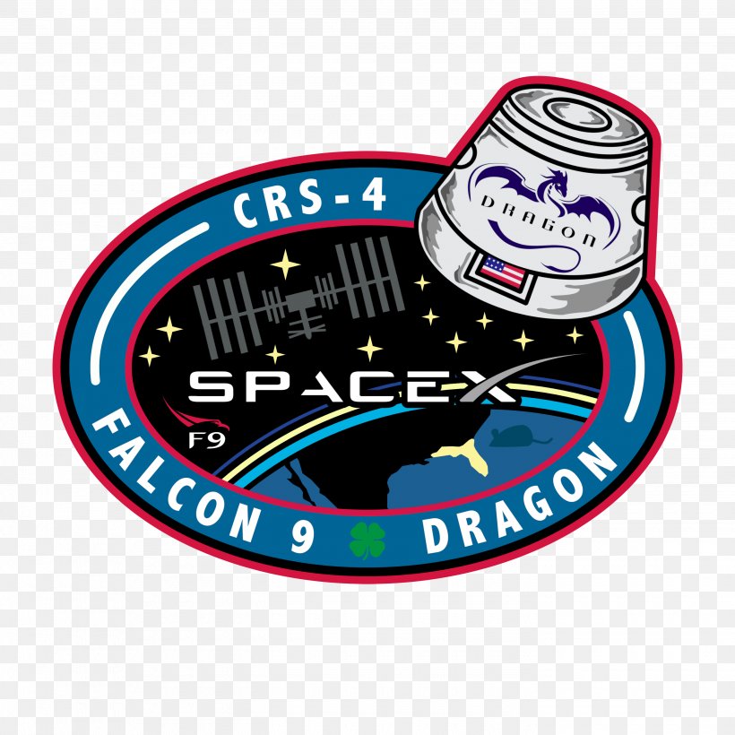SpaceX CRS-4 Logo Brand Product Design, PNG, 2800x2800px, Logo, Area, Brand, Decal, Emblem Download Free
