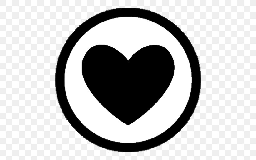 Illustration Symbol, PNG, 512x512px, Symbol, Blackandwhite, Computer Monitors, Emoticon, Heart Download Free