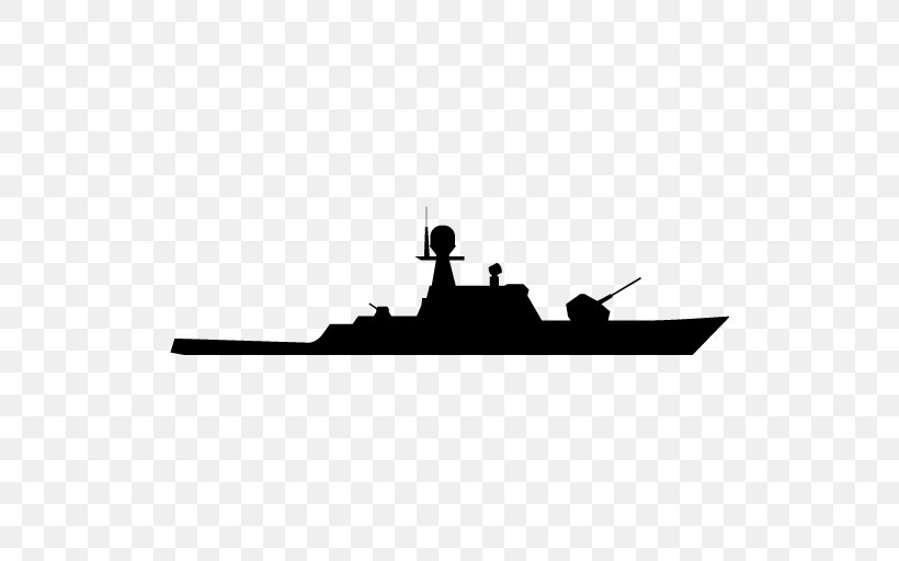 Destroyer Naval Ship Navy Clip Art, PNG, 512x512px, Destroyer, Battleship, Black And White, Boat, Gunboat Download Free