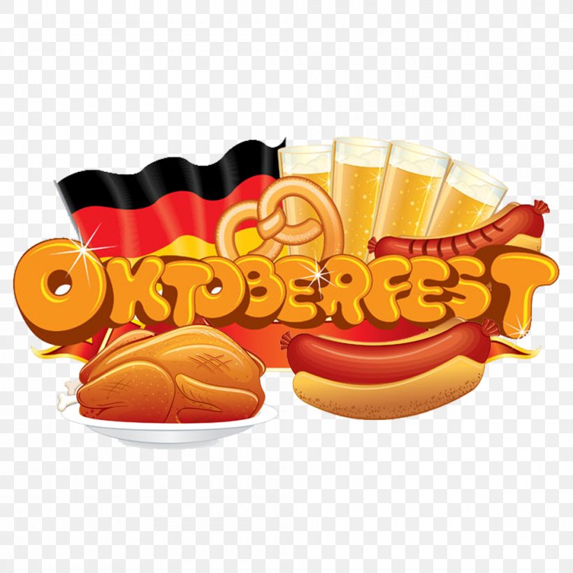 Oktoberfest Bratwurst German Cuisine Hot Dog Clip Art, PNG, 1000x1000px, Oktoberfest, American Food, Bratwurst, Cuisine, Drink Download Free
