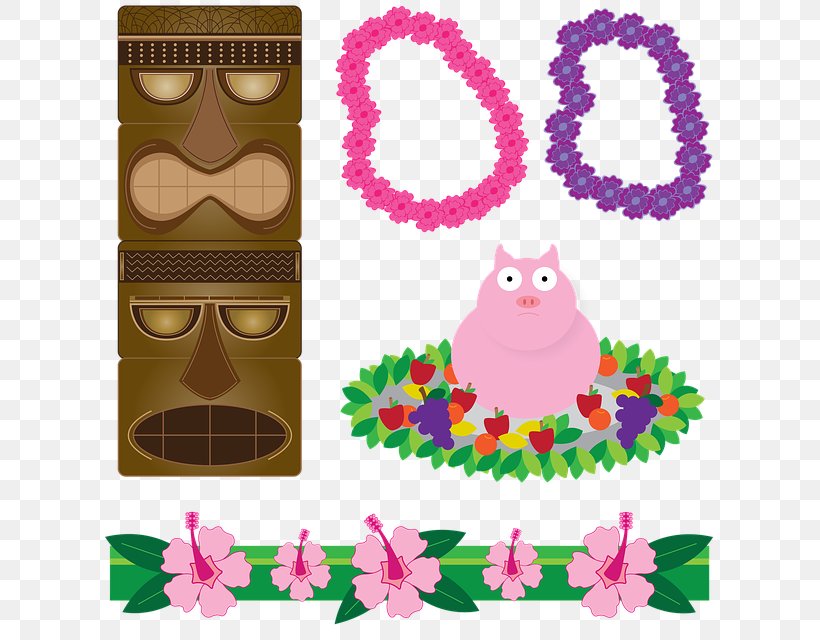 Cuisine Of Hawaii Luau Party Birthday Pineapple, PNG, 640x640px, Cuisine Of Hawaii, Baby Toys, Barbecue, Birthday, Flower Download Free