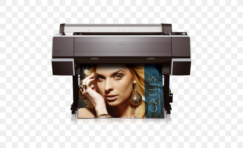 Dye-sublimation Printer Epson Stylus Pro 9890 Inkjet Printing, PNG, 500x500px, Printer, Computer Software, Continuous Ink System, Dyesublimation Printer, Electronic Device Download Free