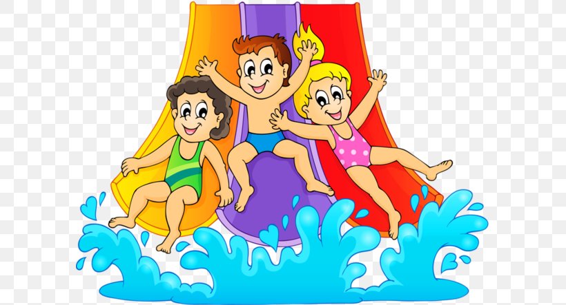 Water Slide Water Park Clip Art, PNG, 600x443px, Water Slide, Art, Cartoon, Child, Coloring Book Download Free