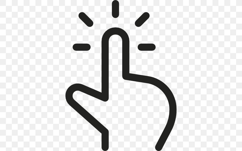 Finger Snapping Index Finger Computer Mouse Icon, PNG, 512x512px, Symbol, Black And White, Brand, Cursor, Digit Download Free