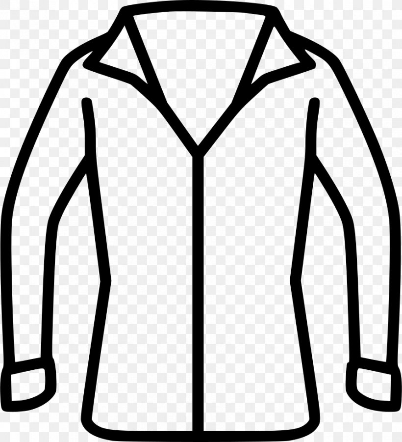 Sleeve T-shirt Blouse Clothing Clip Art, PNG, 892x980px, Sleeve, Black, Black And White, Blouse, Casual Download Free