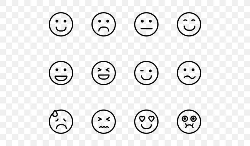 Smiley Emoticon Face, PNG, 560x480px, Smiley, Area, Black And White ...