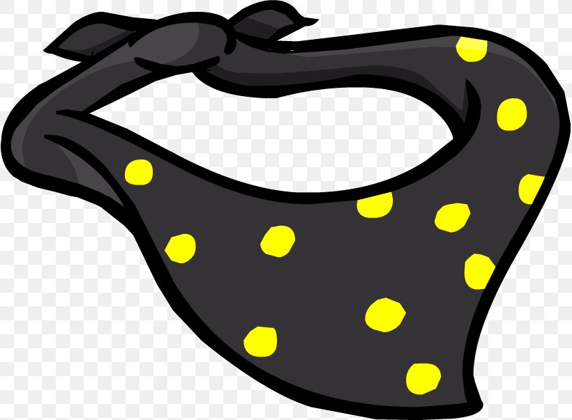 Club Penguin Kerchief Clip Art Polka Dot, PNG, 817x603px, Penguin, Clothing, Club Penguin, Handkerchief, Kerchief Download Free