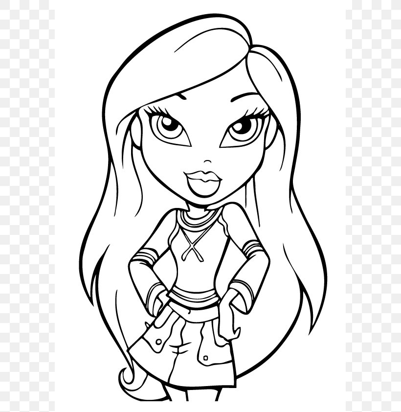 Coloring Book Bratz Child Moxie Girlz Doll, PNG, 595x842px, Watercolor, Cartoon, Flower, Frame, Heart Download Free