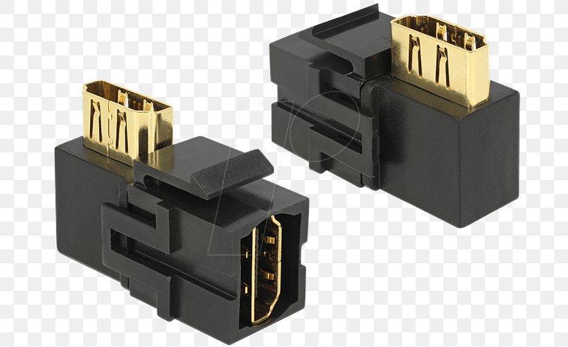 HDMI Electrical Connector Keystone Module Adapter USB, PNG, 690x501px, Hdmi, Adapter, Cable, Coaxial Cable, Computer Hardware Download Free