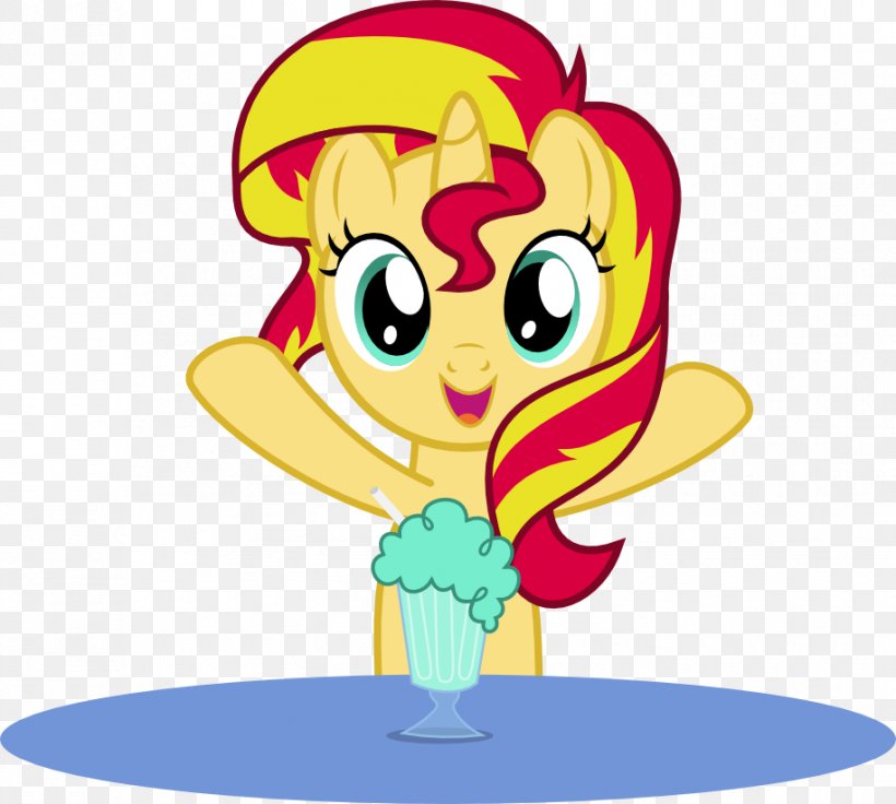 Sunset Shimmer Pony Milkshake Shamrock Shake Rarity, PNG, 915x822px, Watercolor, Cartoon, Flower, Frame, Heart Download Free