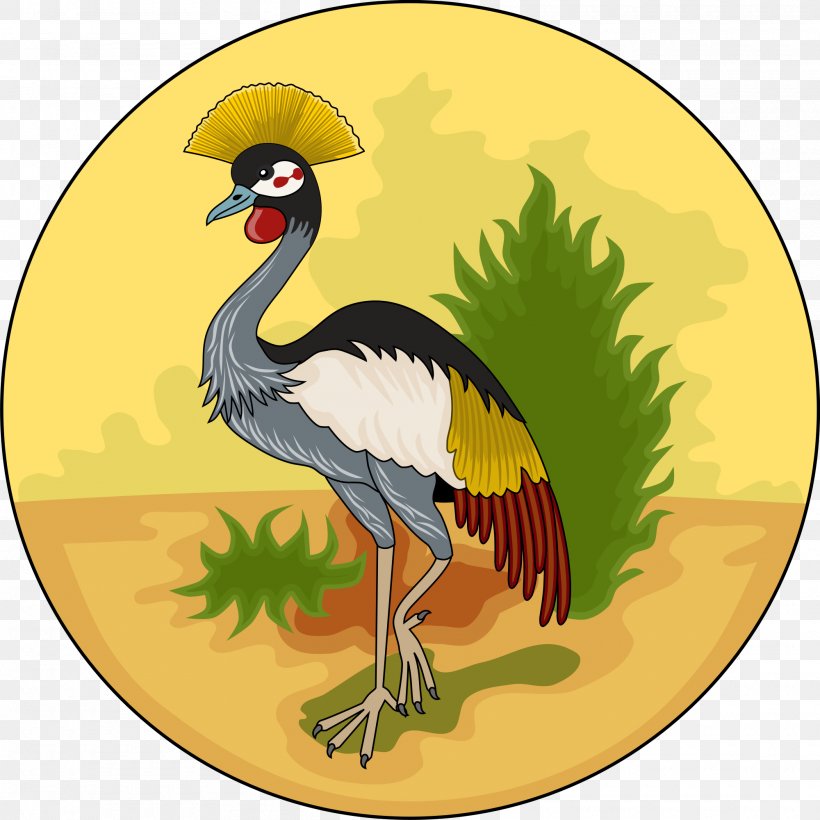 Buganda Uganda Protectorate Flag Of Uganda Bunyoro Empire Of Kitara, PNG, 2000x2000px, Buganda, Beak, Bird, British Empire, Bunyoro Download Free