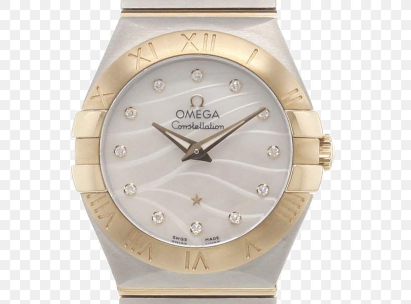 Watch Rolex Submariner Omega Constellation Omega SA, PNG, 608x608px, Watch, Beige, Bracelet, Brand, Gold Download Free