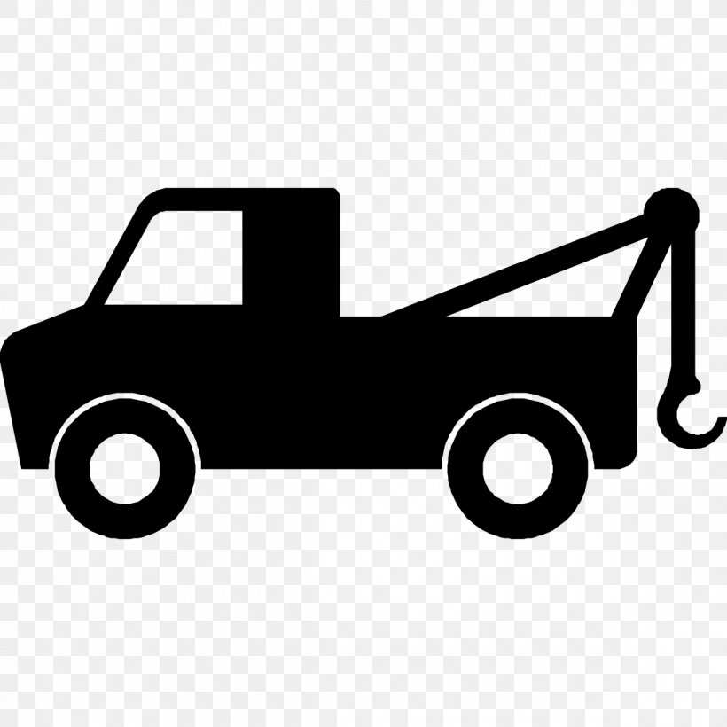 Car Towing Van Road Vehicle, PNG, 1200x1200px, Car, Black And White, Breakdown, Commercial Vehicle, Road Download Free