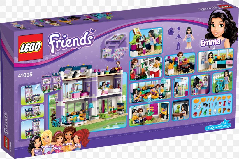 Hobart Beroligende middel torsdag LEGO 41095 Friends Emma's House LEGO Friends Toy LEGO 3315 Friends Olivia's  House, PNG, 1768x1174px, Lego