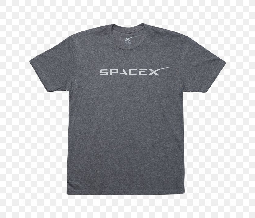 T-shirt Sleeve SpaceX Logo, PNG, 700x700px, Tshirt, Active Shirt, Black, Black M, Brand Download Free