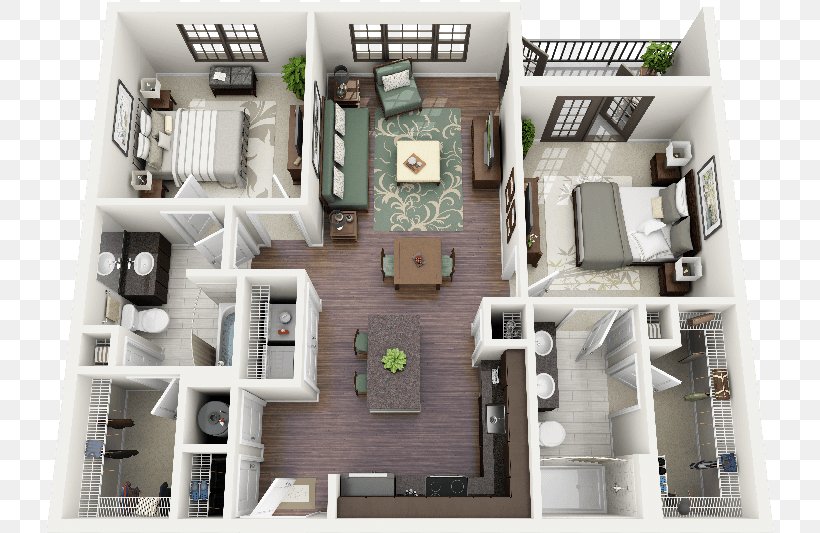 3D Floor Plan House Plan Apartment, PNG, 728x533px, 3d Floor Plan, Apartment, Architecture, Bed, Bedroom Download Free