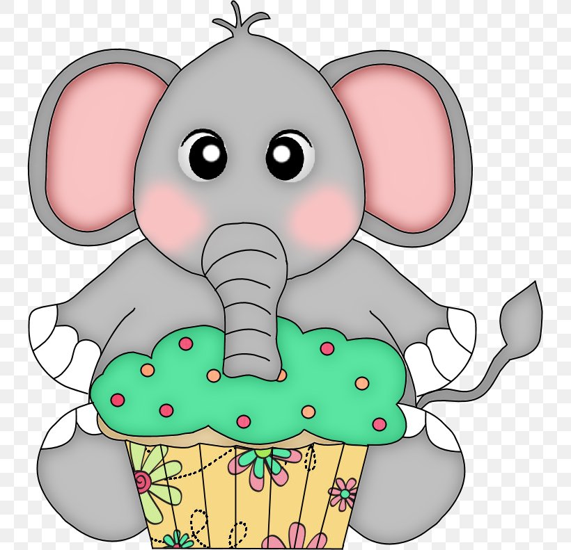 Elephant Clip Art Illustration Birthday Image, PNG, 741x791px, Watercolor, Cartoon, Flower, Frame, Heart Download Free