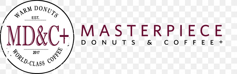 Masterpiece Donuts & Coffee+ Logo Trademark, PNG, 2653x830px, Watercolor, Cartoon, Flower, Frame, Heart Download Free