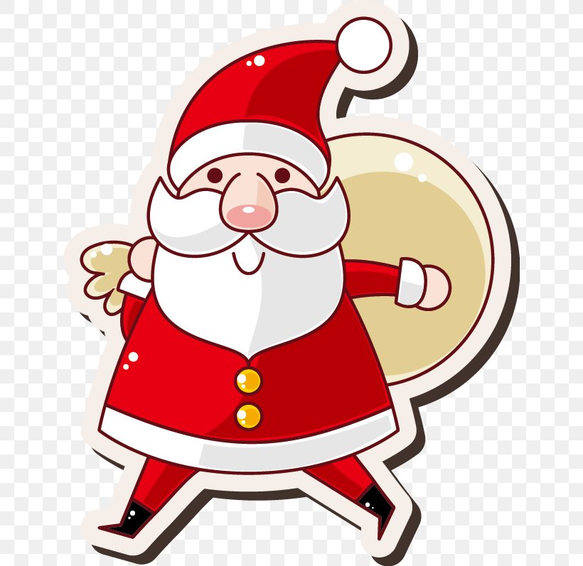 Santa Claus Christmas Card Cartoon Greeting & Note Cards, PNG, 642x797px, Santa Claus, Area, Artwork, Cartoon, Christmas Download Free