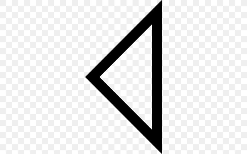 Triangle Computer Mouse Arrow, PNG, 512x512px, Triangle, Area, Black, Black And White, Brand Download Free