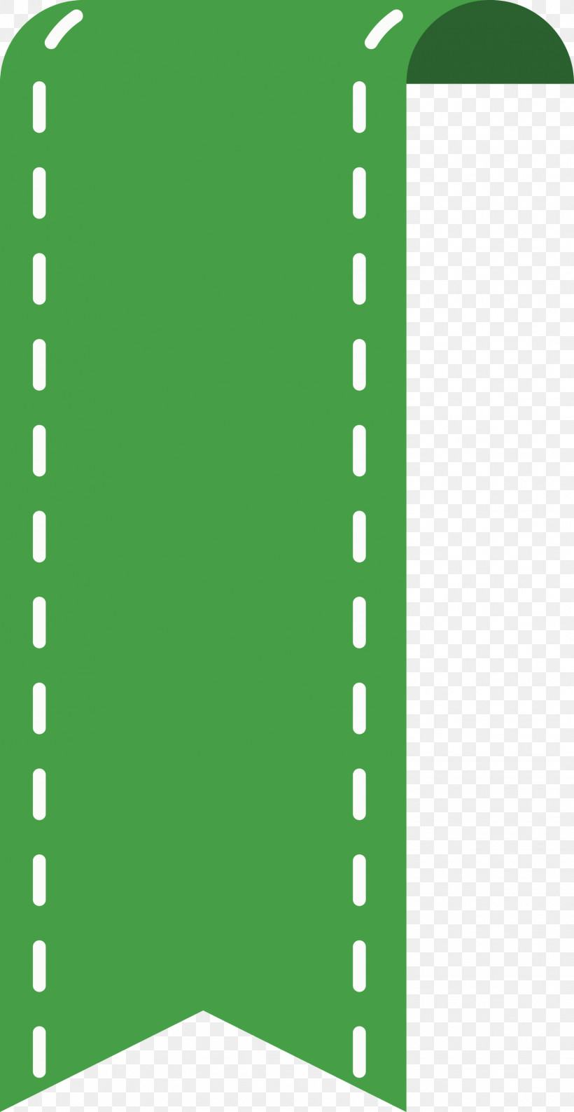 Bookmark Ribbon, PNG, 1548x2999px, Bookmark Ribbon, Green, Line, Rectangle Download Free
