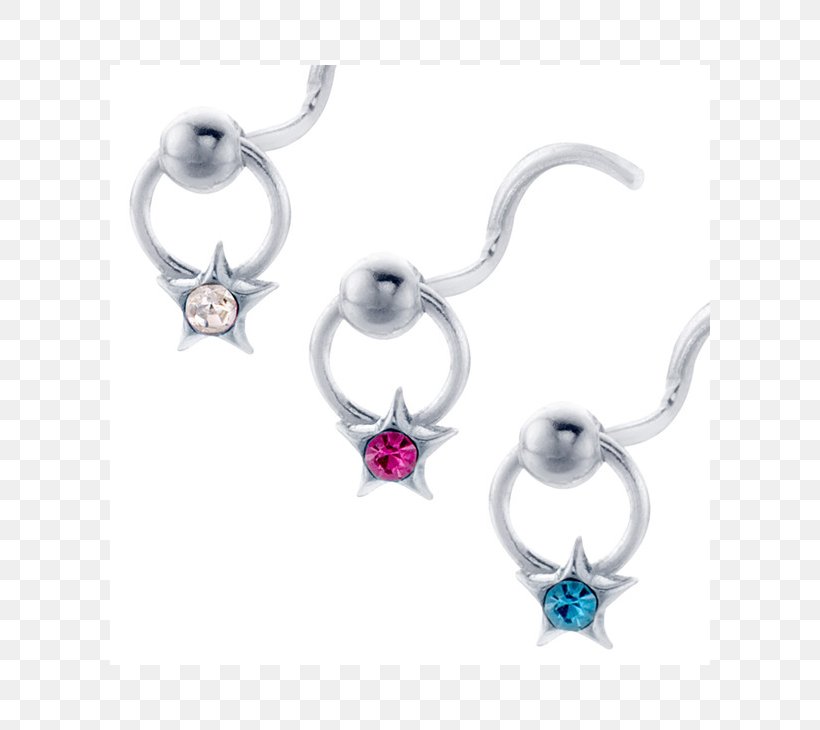 Earring Body Jewellery Silver Nose Piercing, PNG, 730x730px, Earring, Body Jewellery, Body Jewelry, Earrings, Fashion Accessory Download Free