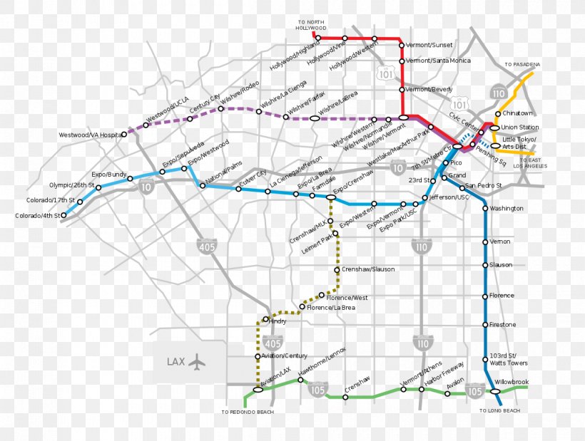 Los Angeles County Metropolitan Transportation Authority Train Rapid Transit Purple Line Extension, PNG, 1200x907px, Los Angeles, Area, Diagram, Expo Line, Green Line Download Free