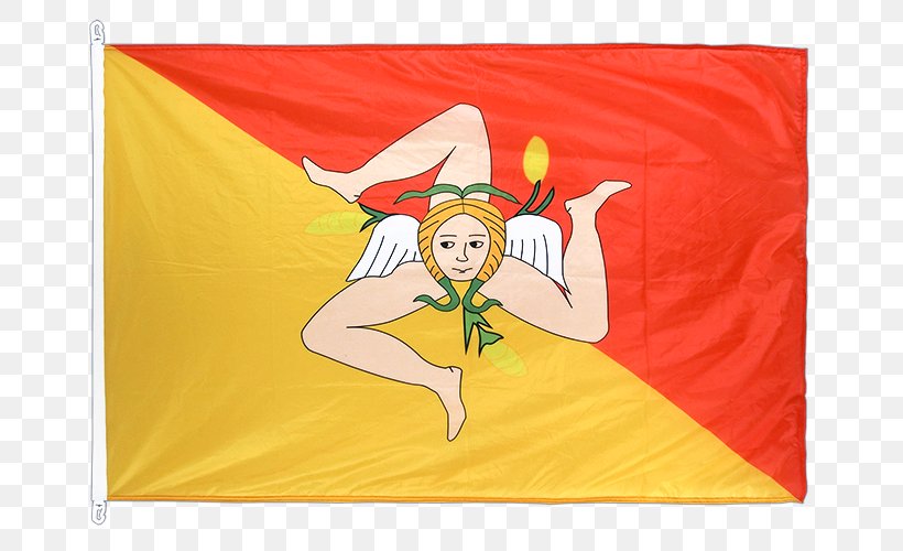 Palermo Regions Of Italy Flag Of Sicily Sicilian, PNG, 750x500px, Palermo, Area, Banner, Centimeter, Flag Download Free