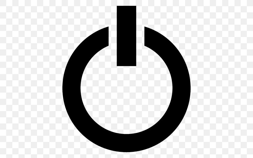 Power Symbol Clip Art, PNG, 512x512px, Power Symbol, Black And White, Button, Computer Font, Electricity Download Free