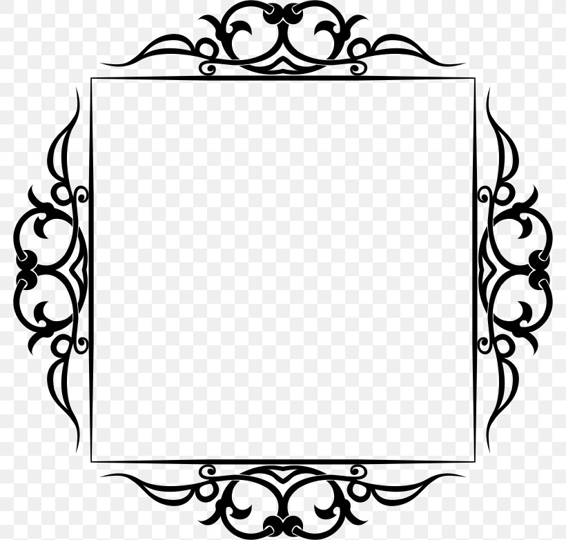 Borders And Frames Clip Art, PNG, 782x782px, Borders And Frames, Area, Artwork, Black, Black And White Download Free