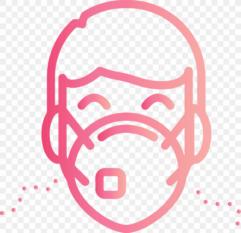 Pink Line Circle, PNG, 3000x2907px, Man With Medical Mask, Circle, Corona Virus Disease, Line, Paint Download Free