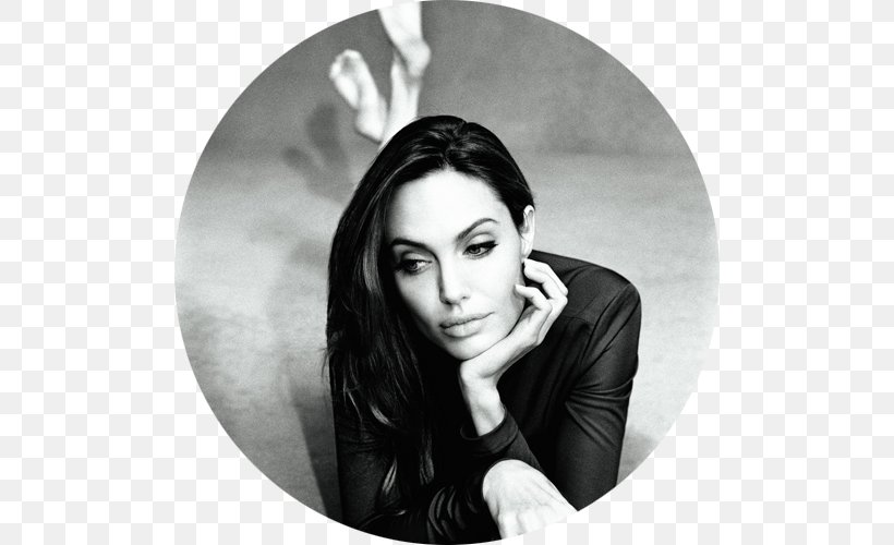 Angelina Jolie In The Land Of Blood And Honey Actor Film Director, PNG, 500x500px, Angelina Jolie, Actor, Beauty, Black And White, Brad Pitt Download Free