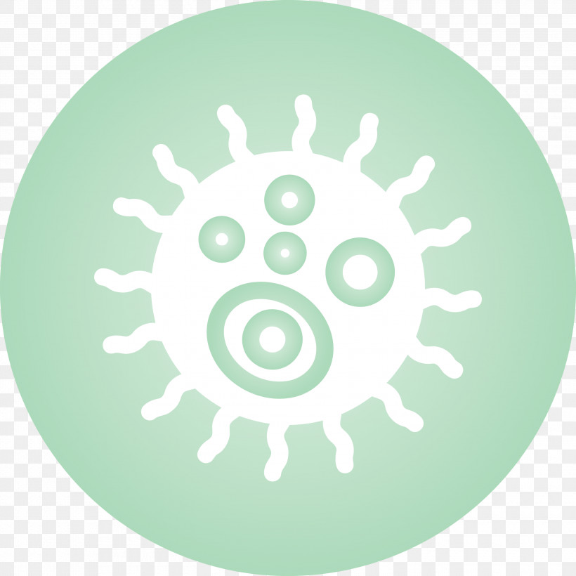 Bacteria Germs Virus, PNG, 3000x3000px, Bacteria, Circle, Dishware, Germs, Green Download Free