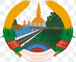 Emblem Of Laos National Coat Of Arms Stock Illustration, PNG ...