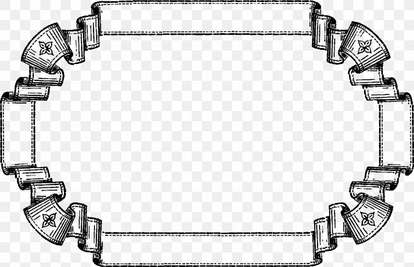 Picture Frames Banner Ribbon Clip Art, PNG, 1434x926px, Picture Frames, Advertising, Auto Part, Banner, Black And White Download Free
