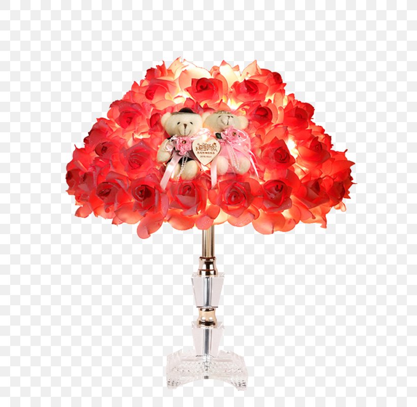 Light Table Wedding Lamp Marriage, PNG, 800x800px, Light, Artificial Flower, Bedroom, Cut Flowers, Floral Design Download Free