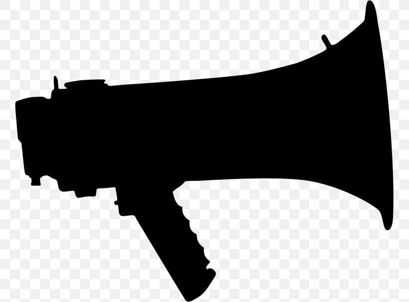 Megaphone Silhouette Microphone, PNG, 759x606px, Megaphone, Black, Black And White, Guitar, Microphone Download Free