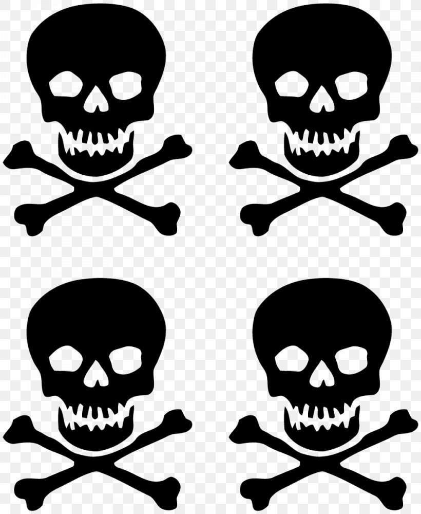 Skull And Crossbones Sticker Wall Decal T-shirt, PNG, 984x1200px, Skull And Crossbones, Adhesive, Black And White, Bone, Clothing Download Free