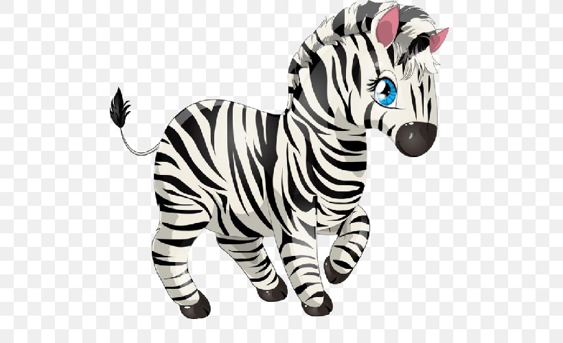Zebra Royalty-free Clip Art, PNG, 500x500px, Zebra, Animal Figure, Animation, Art, Big Cats Download Free