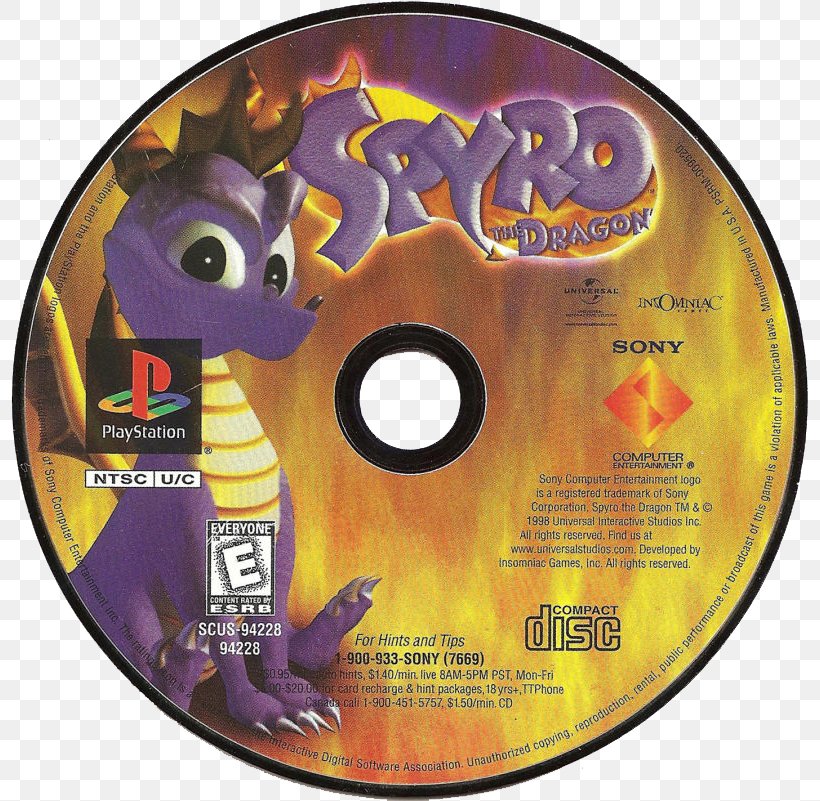 Spyro The Dragon Spyro 2: Ripto's Rage! Spyro: Year Of The Dragon PlayStation 2, PNG, 800x801px, Spyro The Dragon, Compact Disc, Dvd, Game, Insomniac Games Download Free
